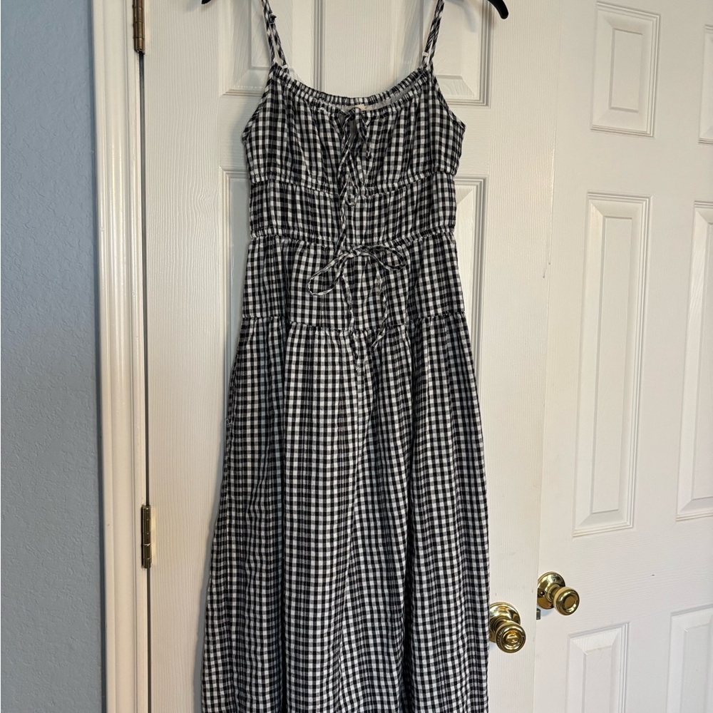 Black and White Gingham Dress